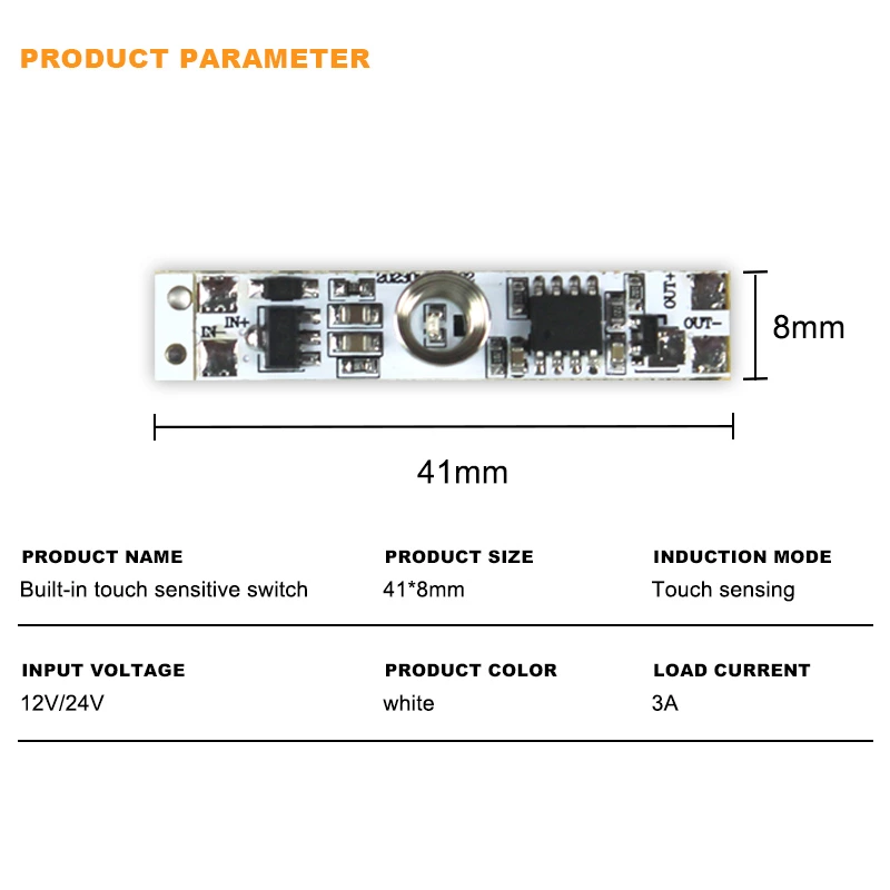 Built-in Touch Sensor Switch