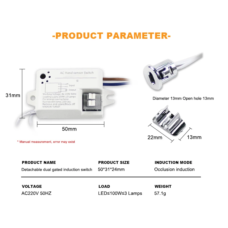 Detachable Dual Gated Induction Switch