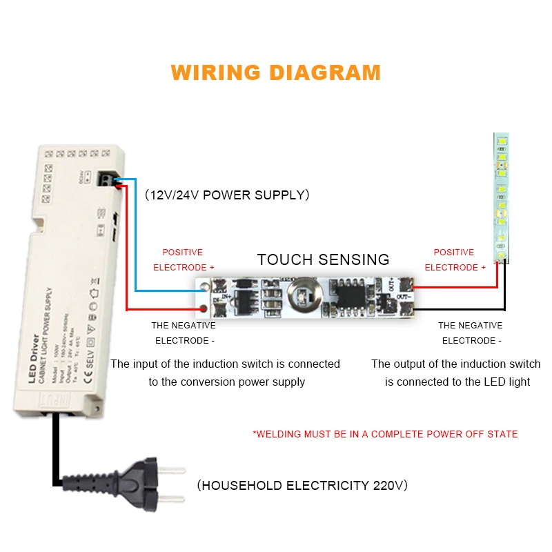 Built-in Touch Sensor Switch