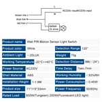 Wall Pir Motion Sensor