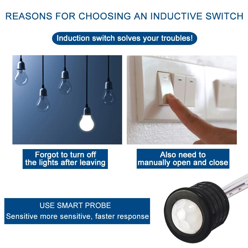 Human Body Infrared Sensor Switch（blcak）