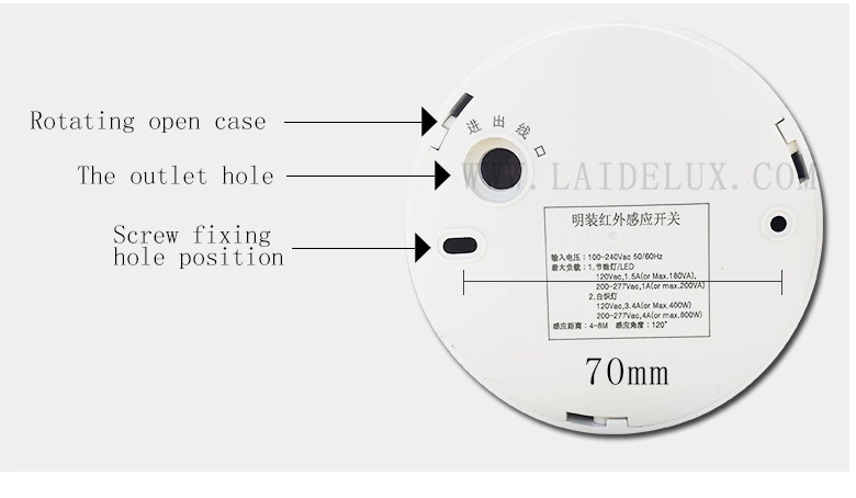 Human Body Infrared Sensor Switch