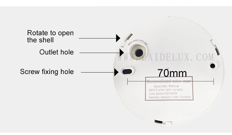 Microwave Radar Sensor（Open installation）