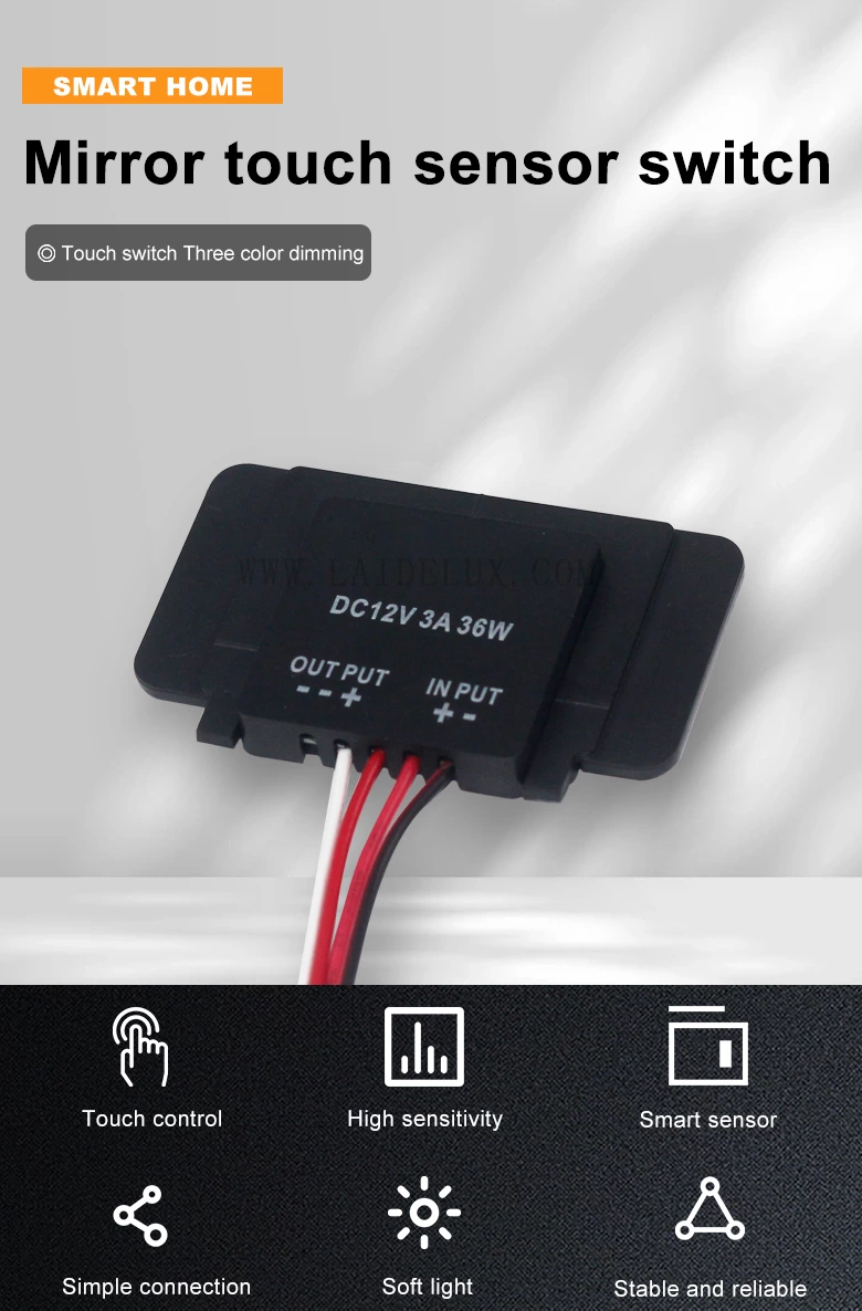 Mirror Touch Sensor Switch（3A）