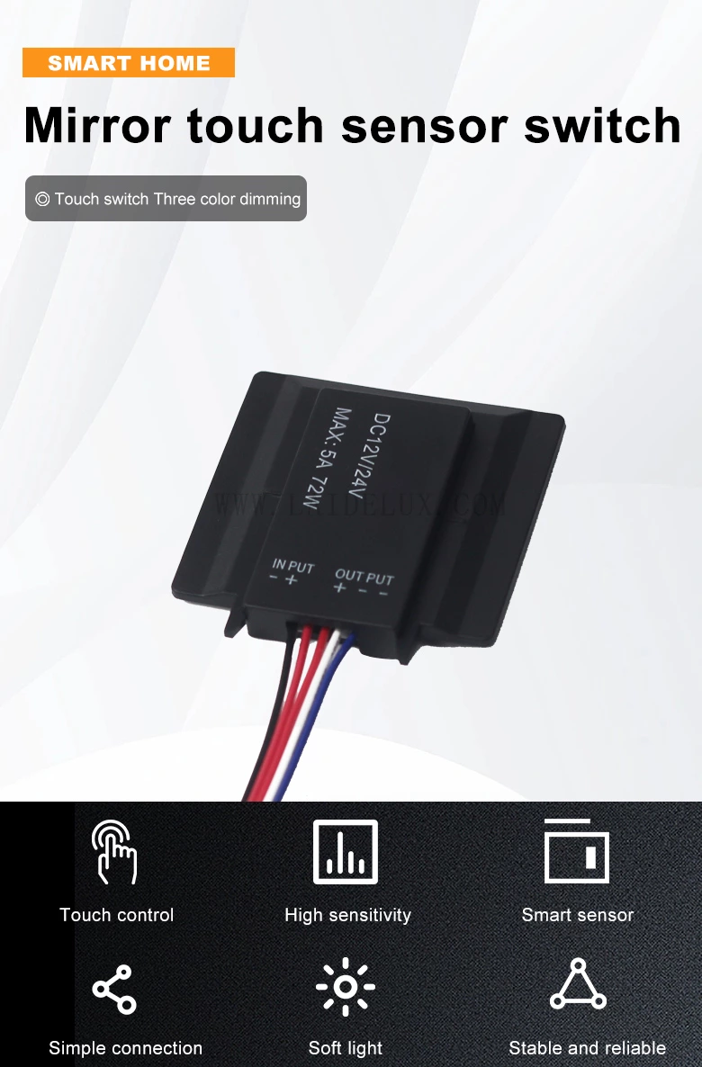 Mirror Touch Sensor Switch（5A）