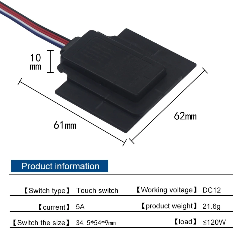 Bathroom Mirror Touch Sensor Switch