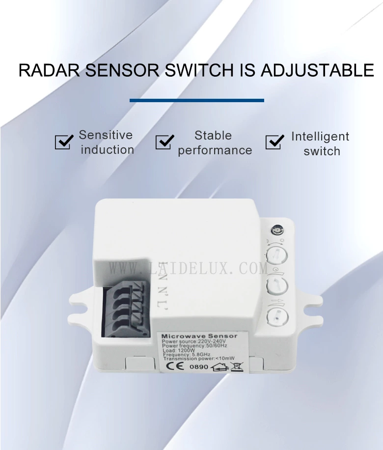 Radar Sensor Switch Is Adjustable