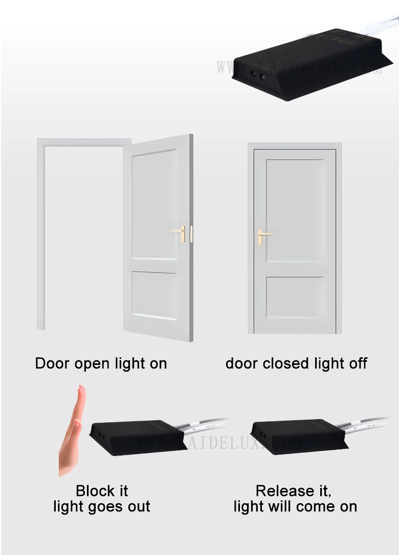 Ultra-thin Single Door Control Sensor Switch