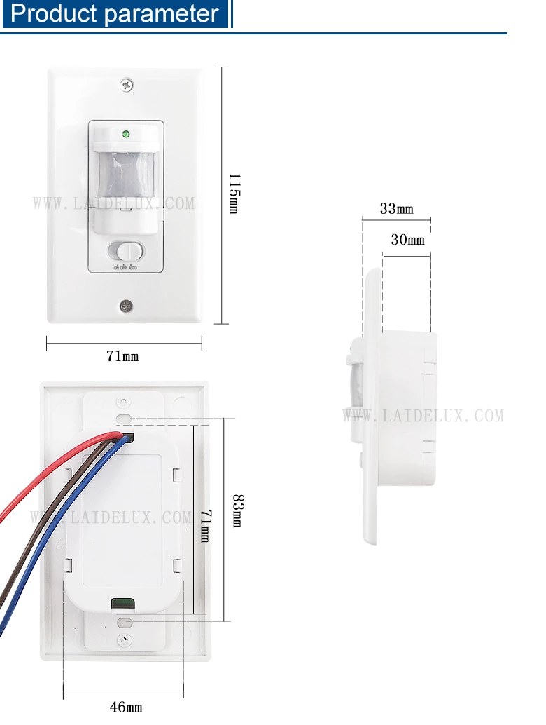 Wall Pir Motion Sensor