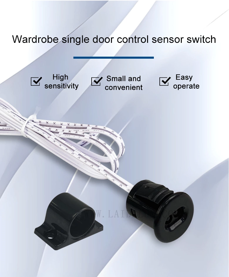 Wardrobe Single Door Control Sensor Switch(Black)