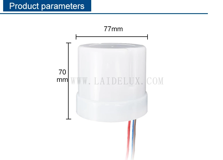 Cylindrical Light Control Sensor Switch