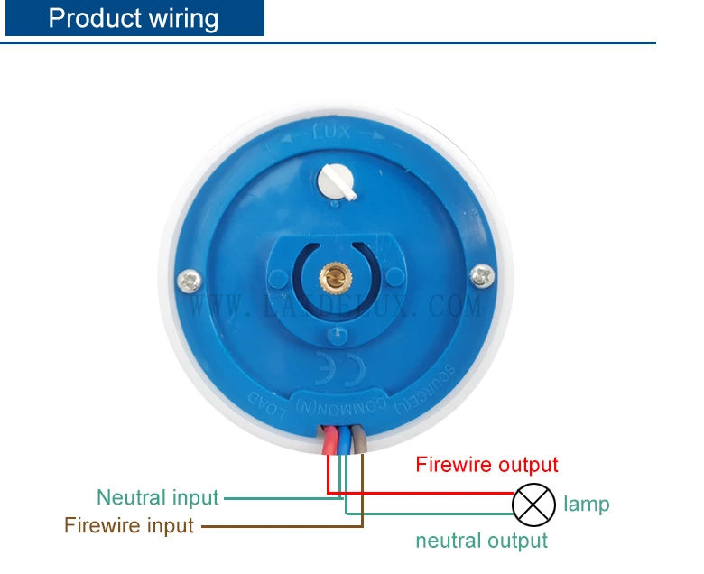 Cylindrical Light Control Sensor Switch