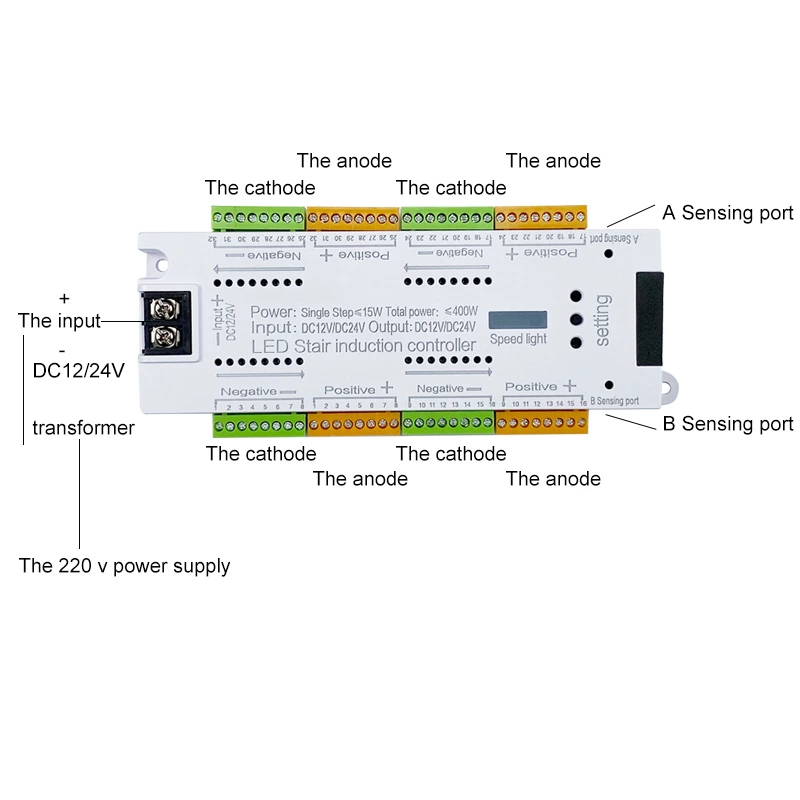 PIR motion Stair Light Controller