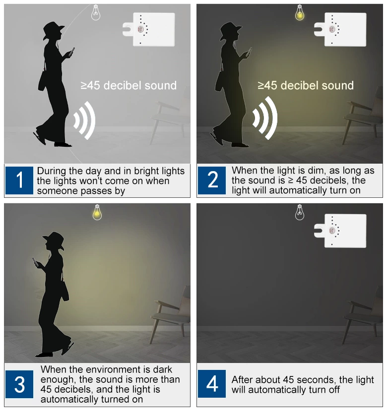 Sound And Light Control  Sensor Switch