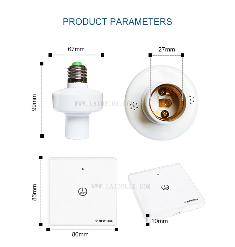 Wireless Touch Lamp Socket