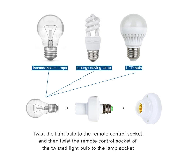 Wireless Touch Lamp Socket