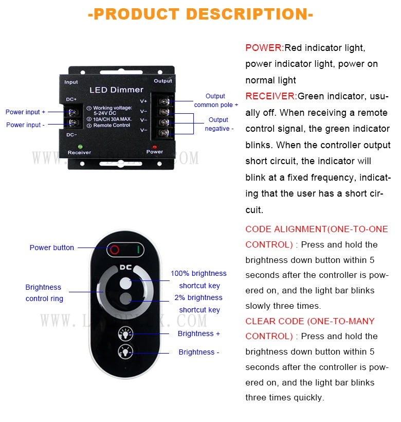 Wireless Touch  Monochrome Controller