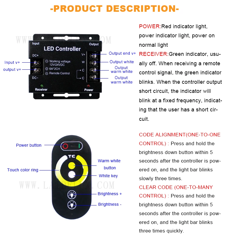 Dual Color  Temperature Controller