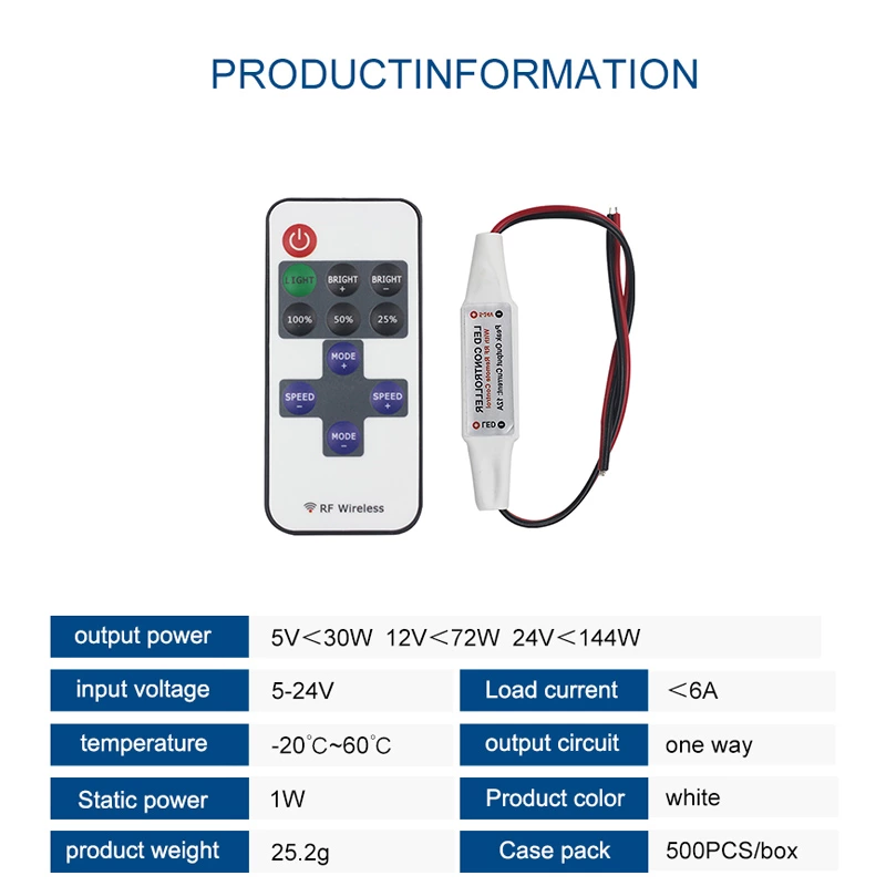 11 Keys Wireless Mini Rf Remote Control