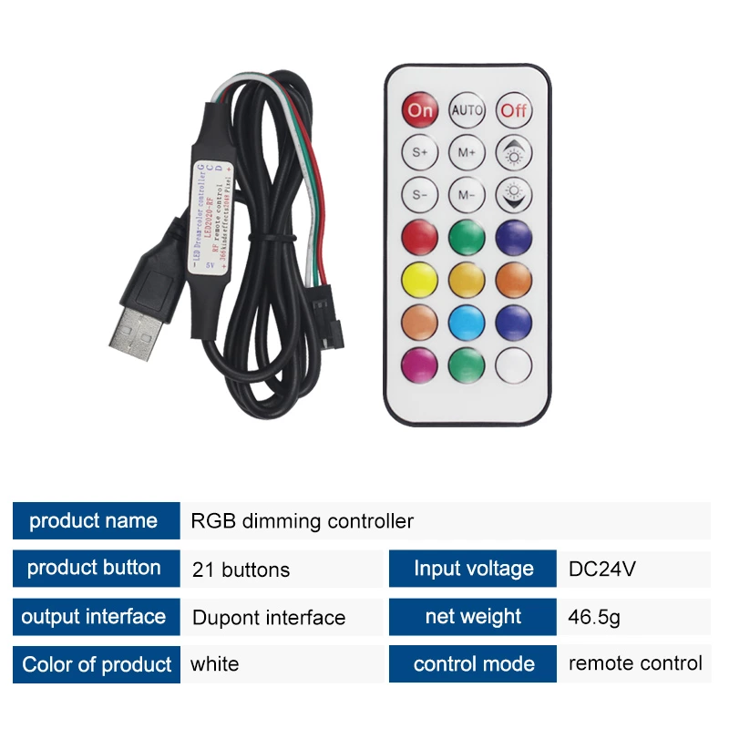 21 keys RGB Dimming Controller