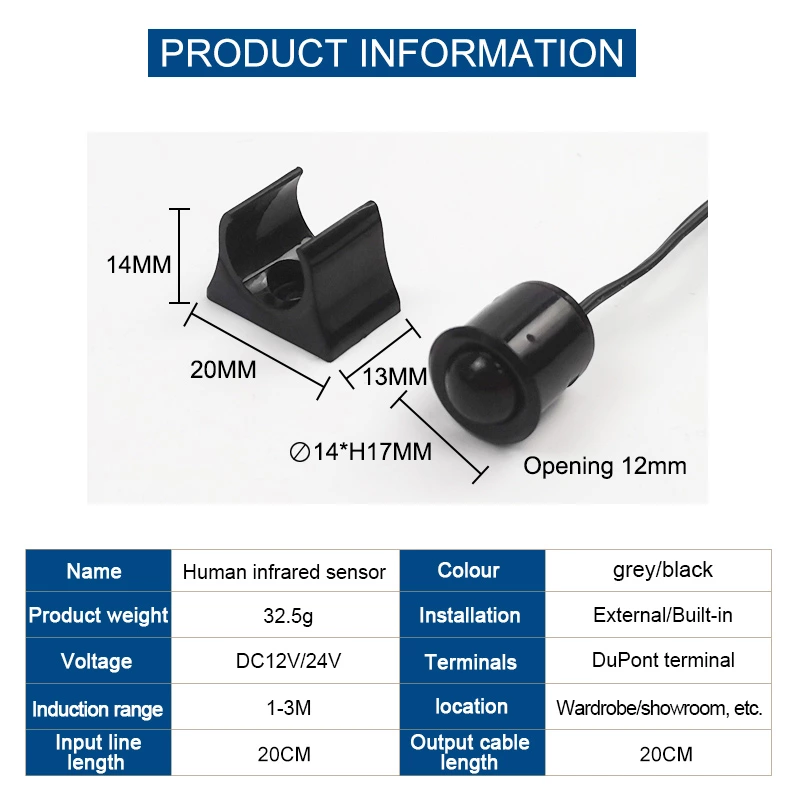 Human Body Infrared Sensor Switch（s）