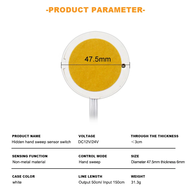 Hidden Hand Sweep  Sensor Switch