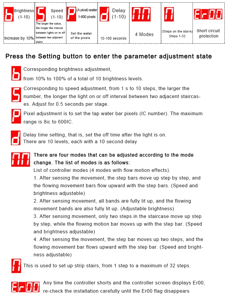 Stair Light  Controller（Tape display）