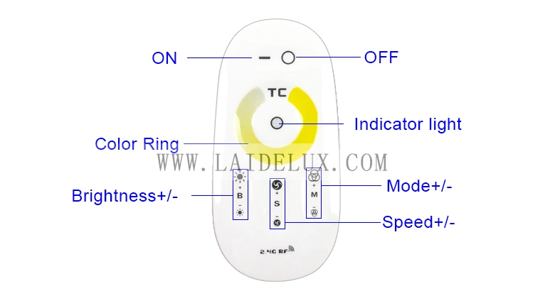 Double Color Led  Touch Controller