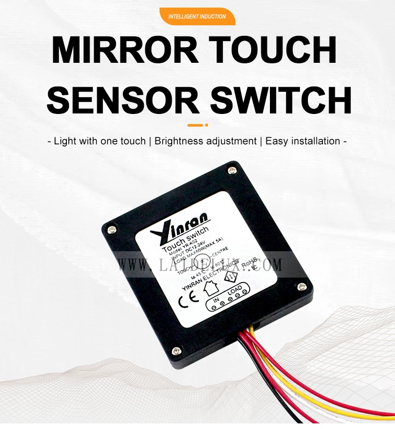 Mirror Touch  Sensor Switch (New Black)