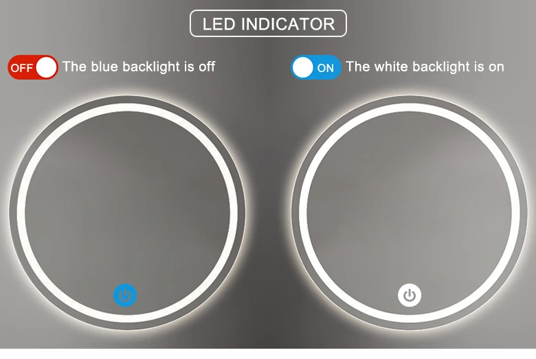 Monochrome Single Control  Mirror Touch Switch