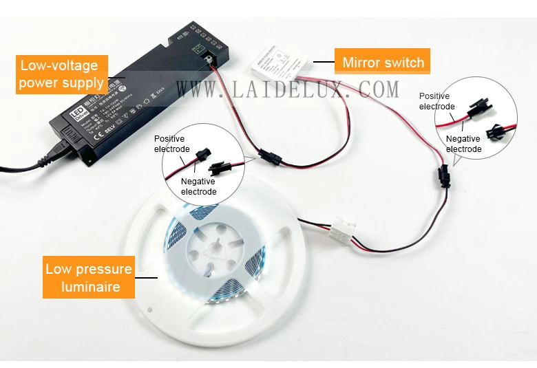 Monochrome Single Control  Mirror Touch Switch