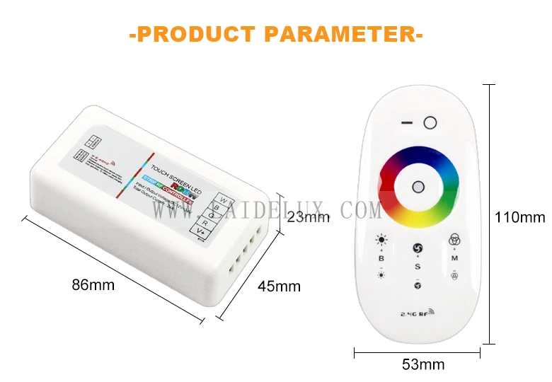 Rgbw Touch  Dimming Controller