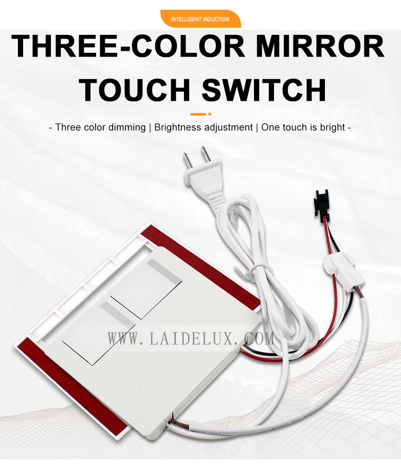 Three-color Mirror  Touch Switch