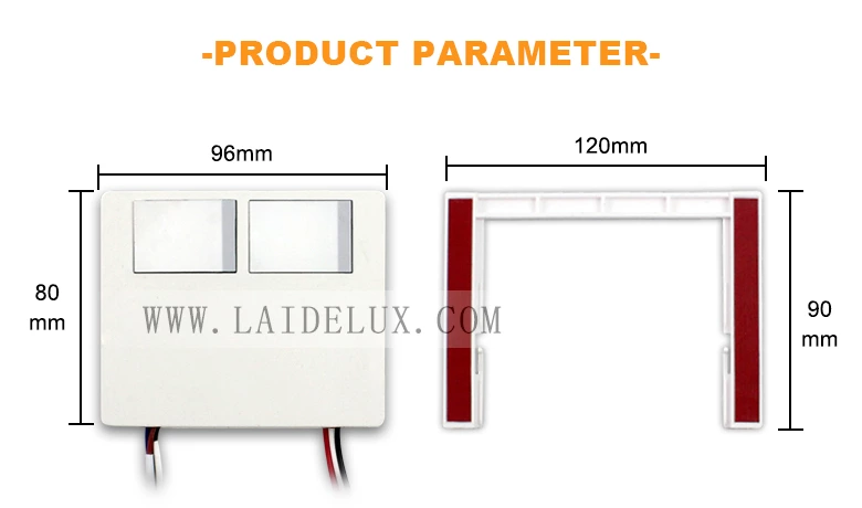 Three-color Mirror  Touch Switch