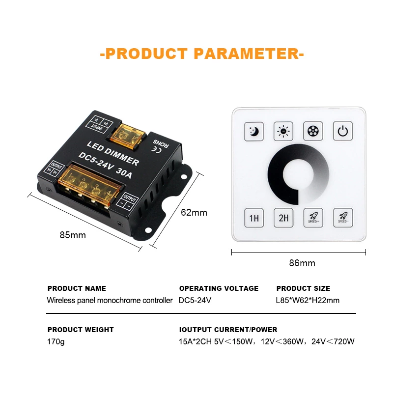 Wireless Panel  Monochrome Controller