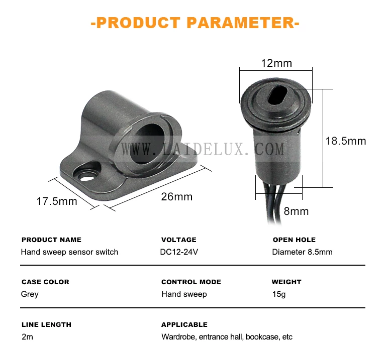 8mm Hand Sweep Sensor Switch