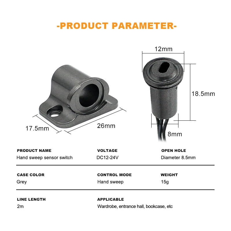 8mm Hand Sweep Sensor Switch