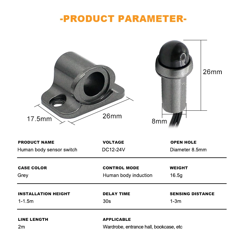 8mm Human Body Sensor Switch