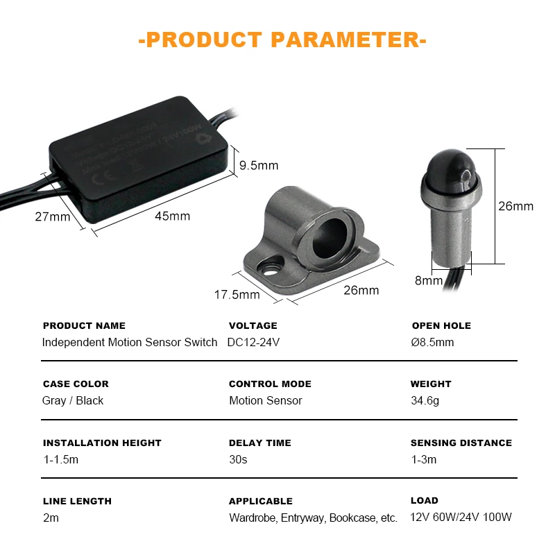 8mm Human Body Sensor Switch（Sub-control）