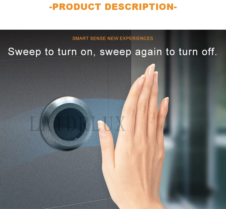 Sub-Control APP-control Hand Sweep Motion Sensor Switch