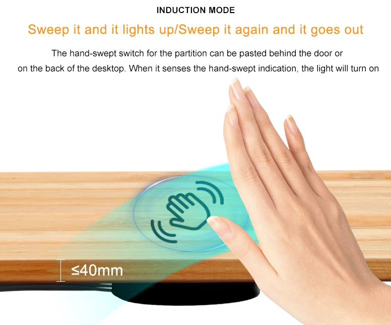 Wooden Board Hand Sweep IR Motion Sensor