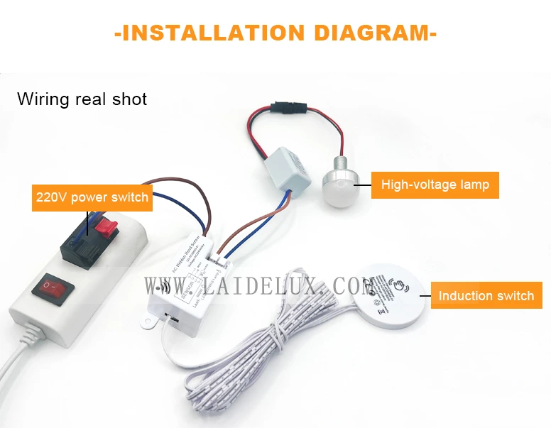 AC220V Wood Penetration Hand Sweep Sensor Switch