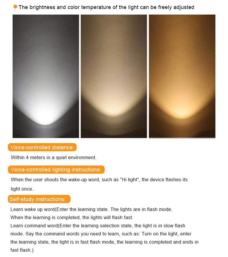 English Russian Dual Color Square Voice Controller