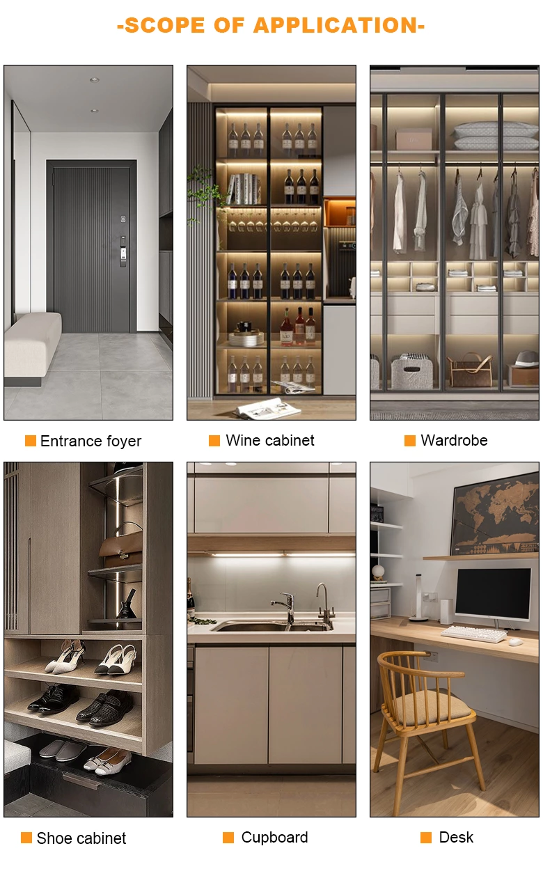 Square Wooden Partition Touch Dimming Sensor Switch