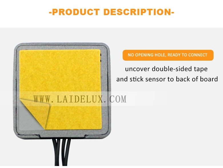 Square Wooden Board Hand Sweep IR Motion Sensor