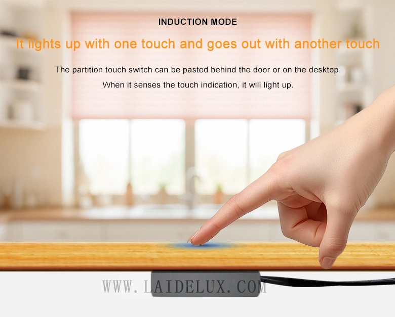 AC220V Wood Penetration Touch Dimming Sensor Switch（Square）