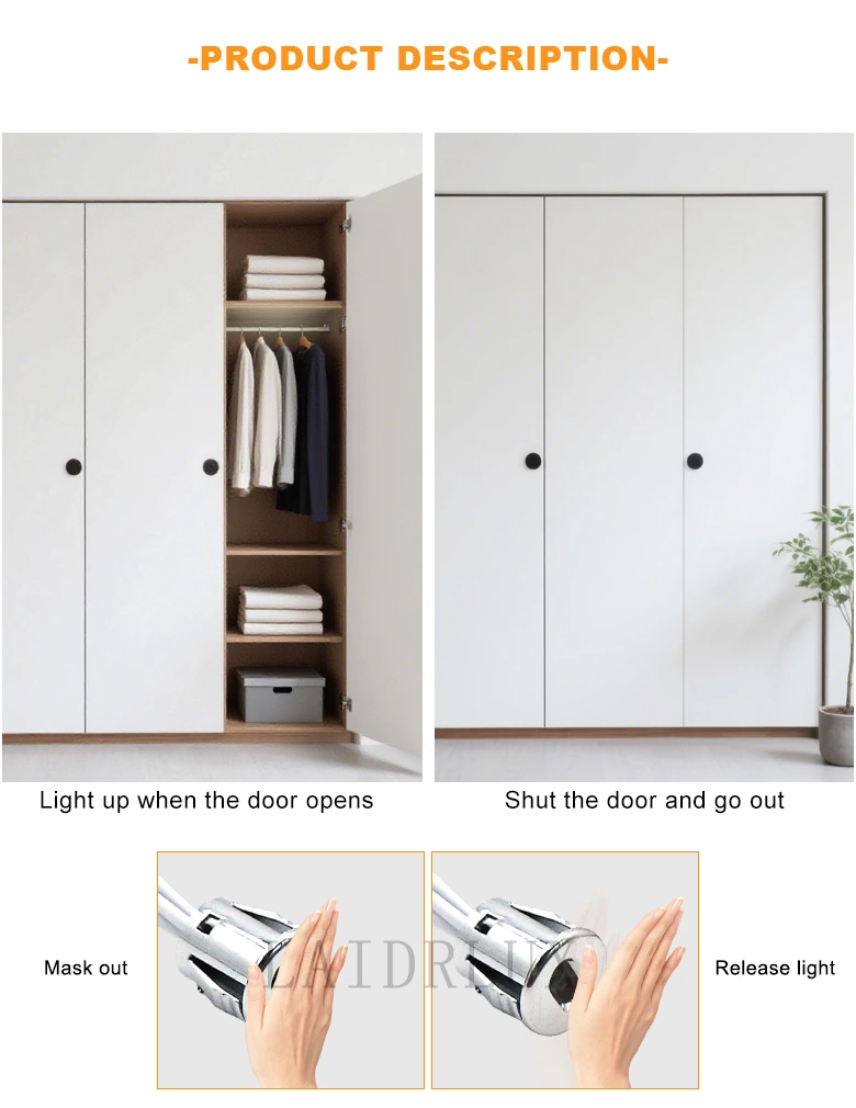 AC220V Double Door Sensor Switch（Detachable ）