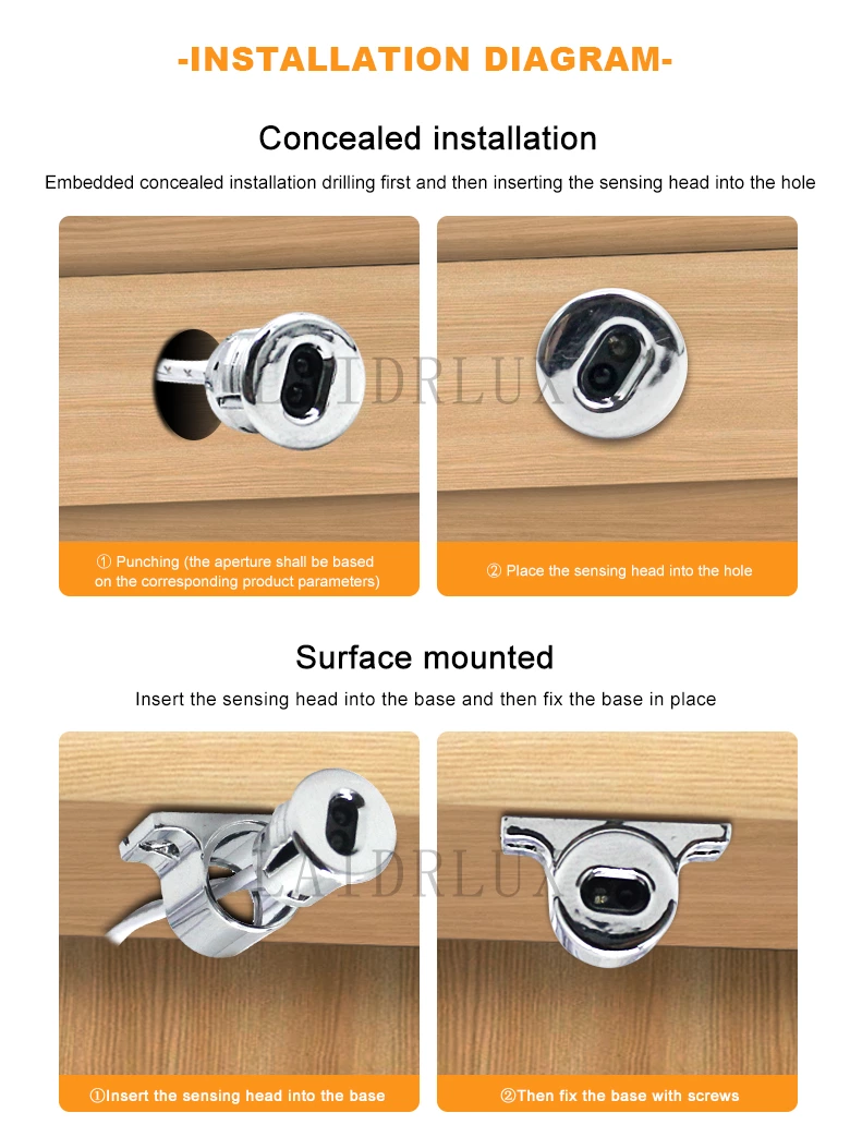 AC220V Single Door Sensor Switch（Detachable ）