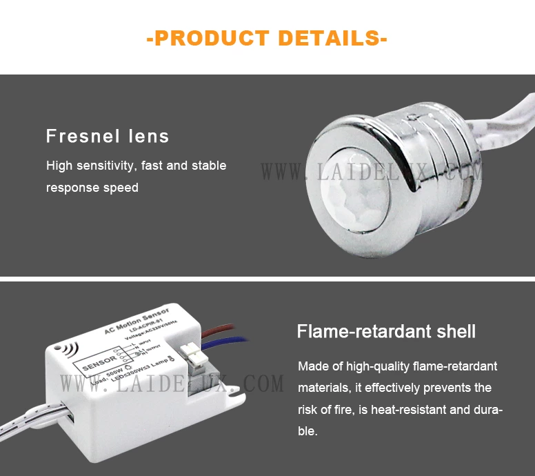 AC220V Human Body Sensor Switch（Detachable ）