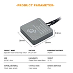 Square Wooden Board Hand Sweep IR Motion Sensor